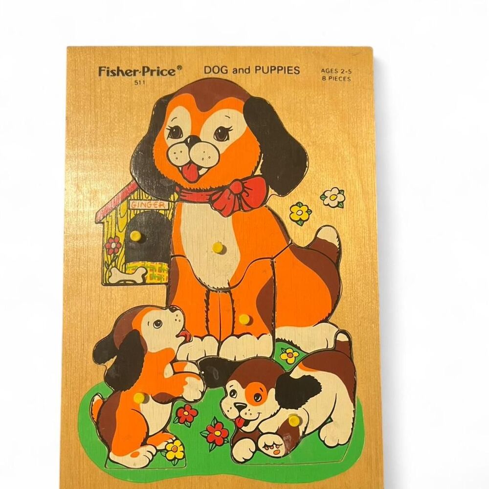 RARE VINTAGE 1977 FISHER-PRICE “GINGER” PUZZLE
